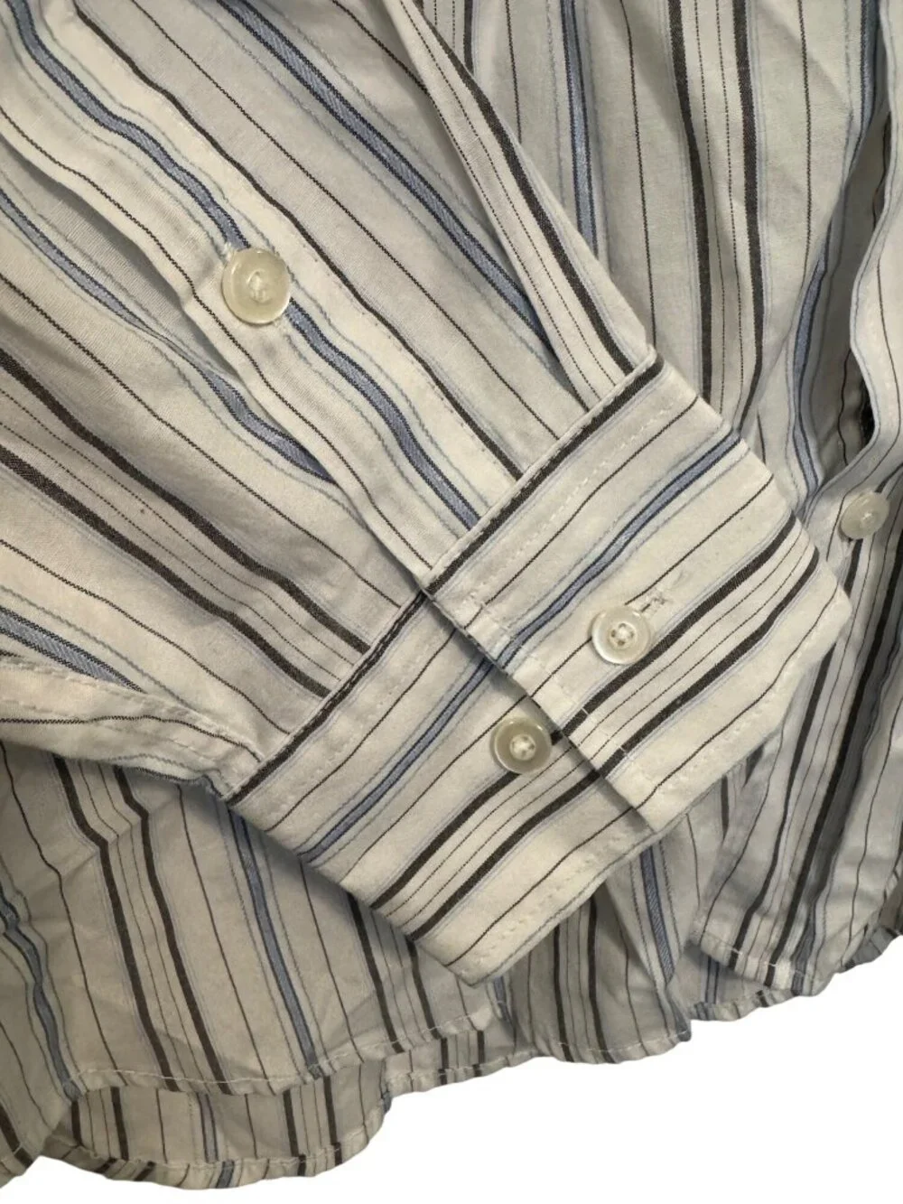 Premium Point Mens Striped Button-Up size L  Shirt western